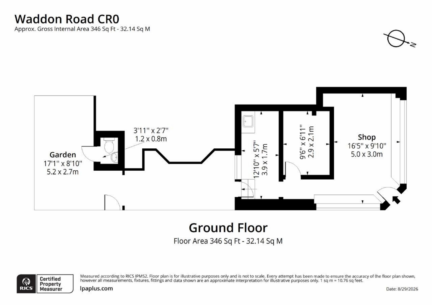 33 Waddon Rd, Croydon to rent Floor Plan- Image 1 of 7