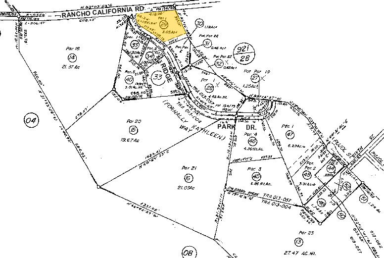 43460 Ridge Park Dr, Temecula, CA for rent - Plat Map - Image 2 of 8