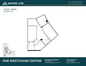 10777 Westheimer Rd, Houston, TX to rent Floor Plan- Image 1 of 2