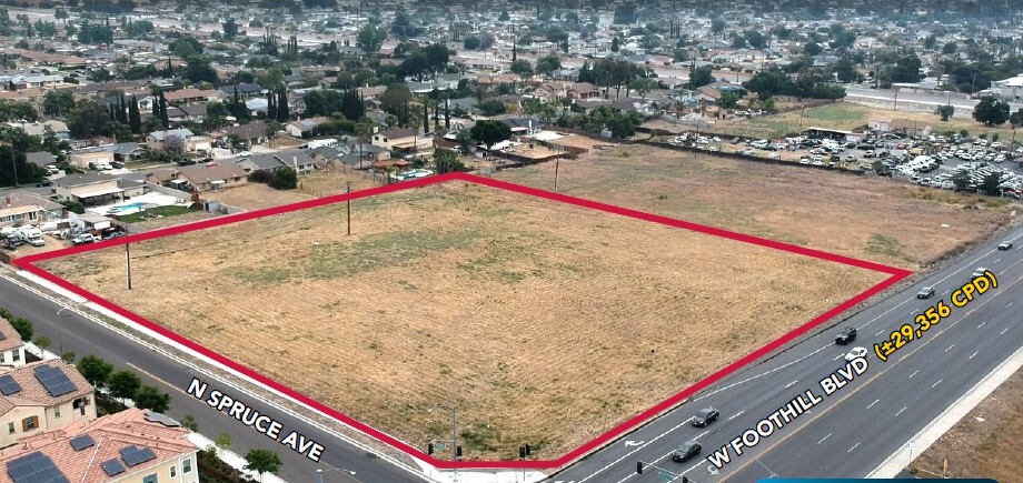 NEC Foothill Blvd. & N. Spruce Ave, Rialto, CA for sale - Building Photo - Image 1 of 3