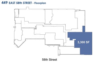 449 E 58th St, New York, NY for rent Floor Plan- Image 1 of 1