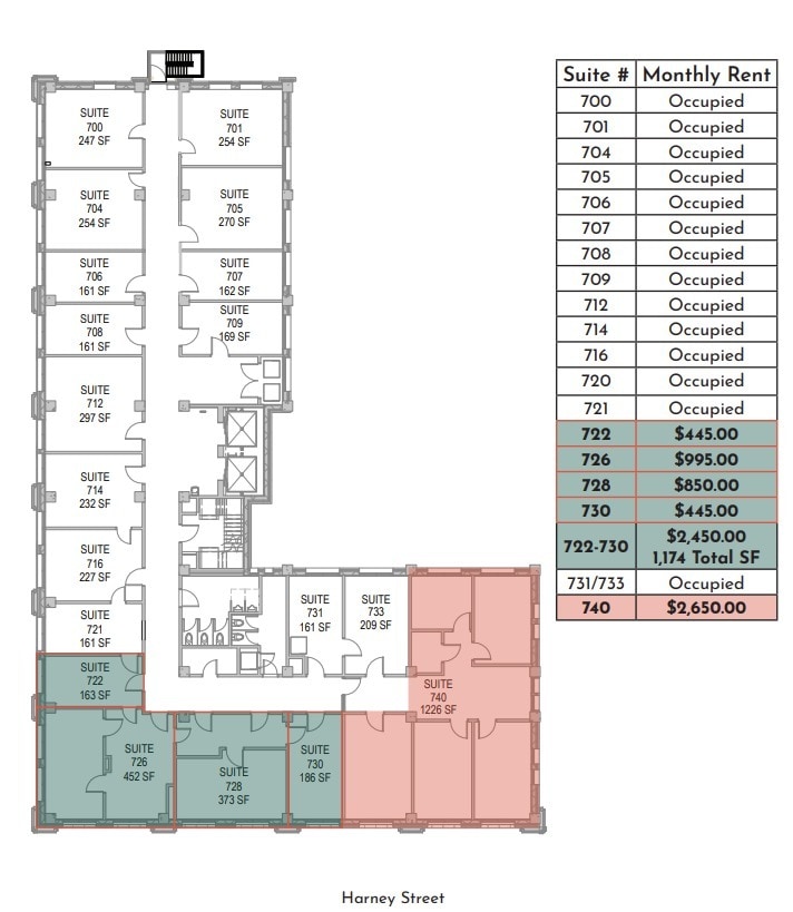 319 S 17th St, Omaha, NE to rent Floor Plan- Image 1 of 1