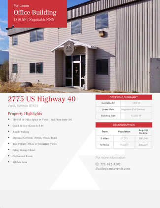 More details for 2775 US Highway 40 W, Verdi, NV - Industrial for Rent