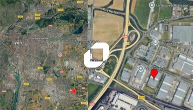 Saint-Priest - Aerial  map view