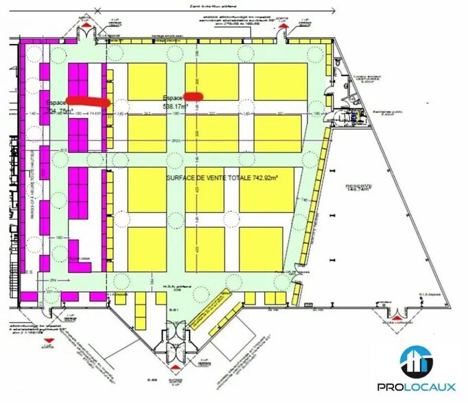 Retail in Bourg-en-Bresse to rent - Floor Plan - Image 2 of 2