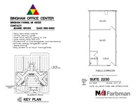 30600-30700 - 30800 Telegraph Rd, Bingham Farms, MI to rent Floor Plan- Image 1 of 1