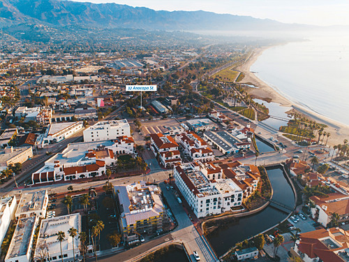 32 Anacapa St, Santa Barbara, CA for sale - Aerial - Image 2 of 8