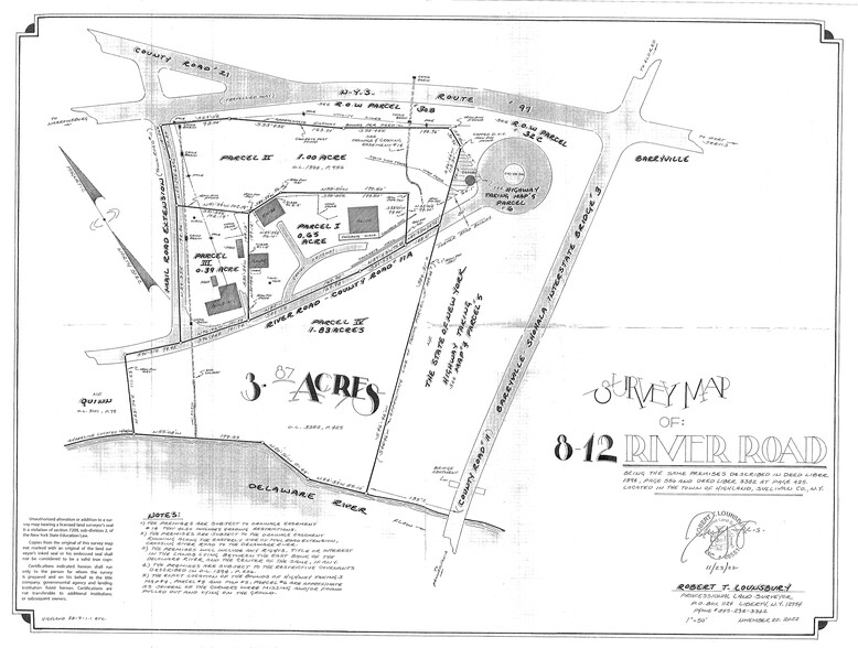 8 River Rd, Barryville, NY for sale - Site Plan - Image 1 of 1