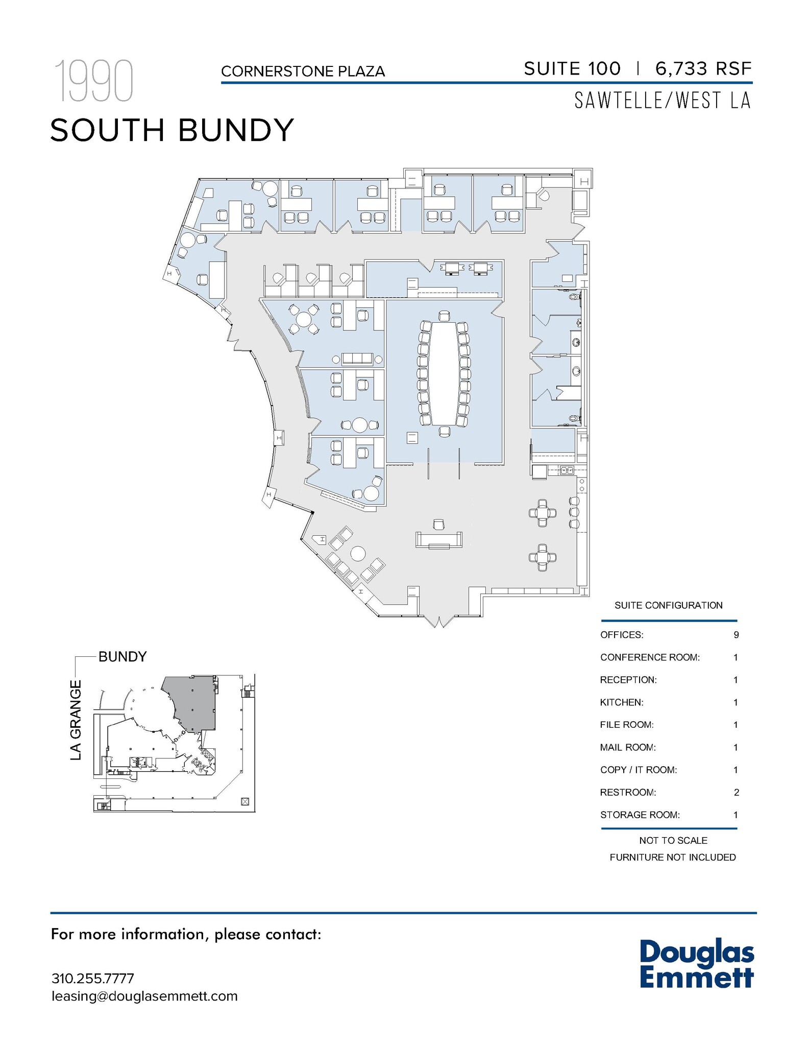 1990 S Bundy Dr, Los Angeles, CA to rent Floor Plan- Image 1 of 1