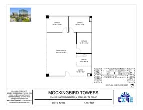 1341 W Mockingbird Ln, Dallas, TX to rent Floor Plan- Image 1 of 1