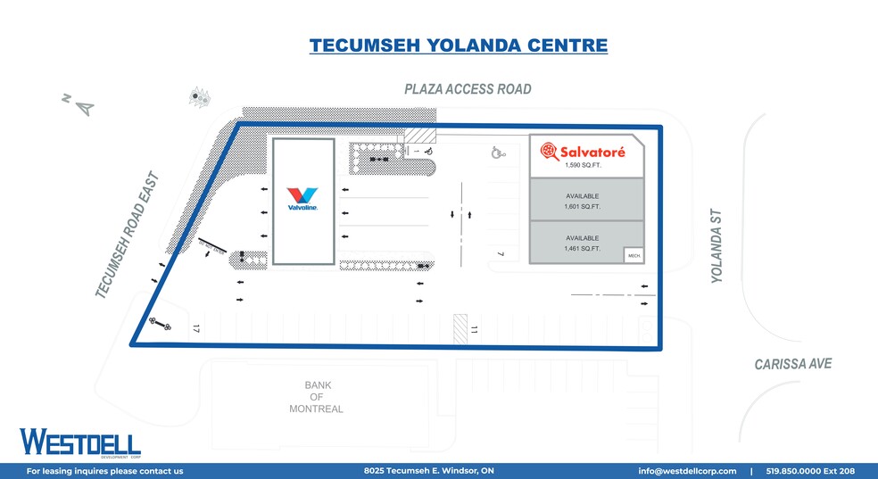 8025 Tecumseh Rd E, Windsor, ON for rent - Site Plan - Image 1 of 5