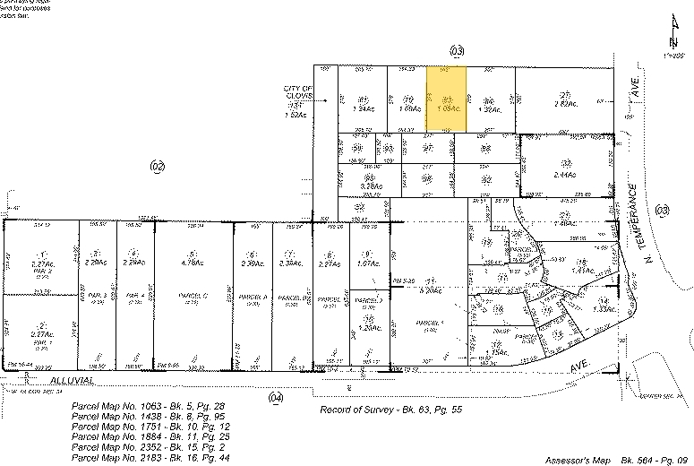 978 N Temperance Ave, Clovis, CA for sale - Plat Map - Image 2 of 12