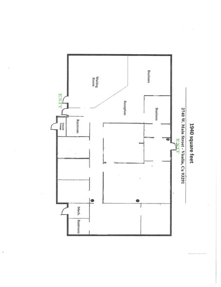 2740 W Main St, Visalia, CA for sale - Floor Plan - Image 1 of 1