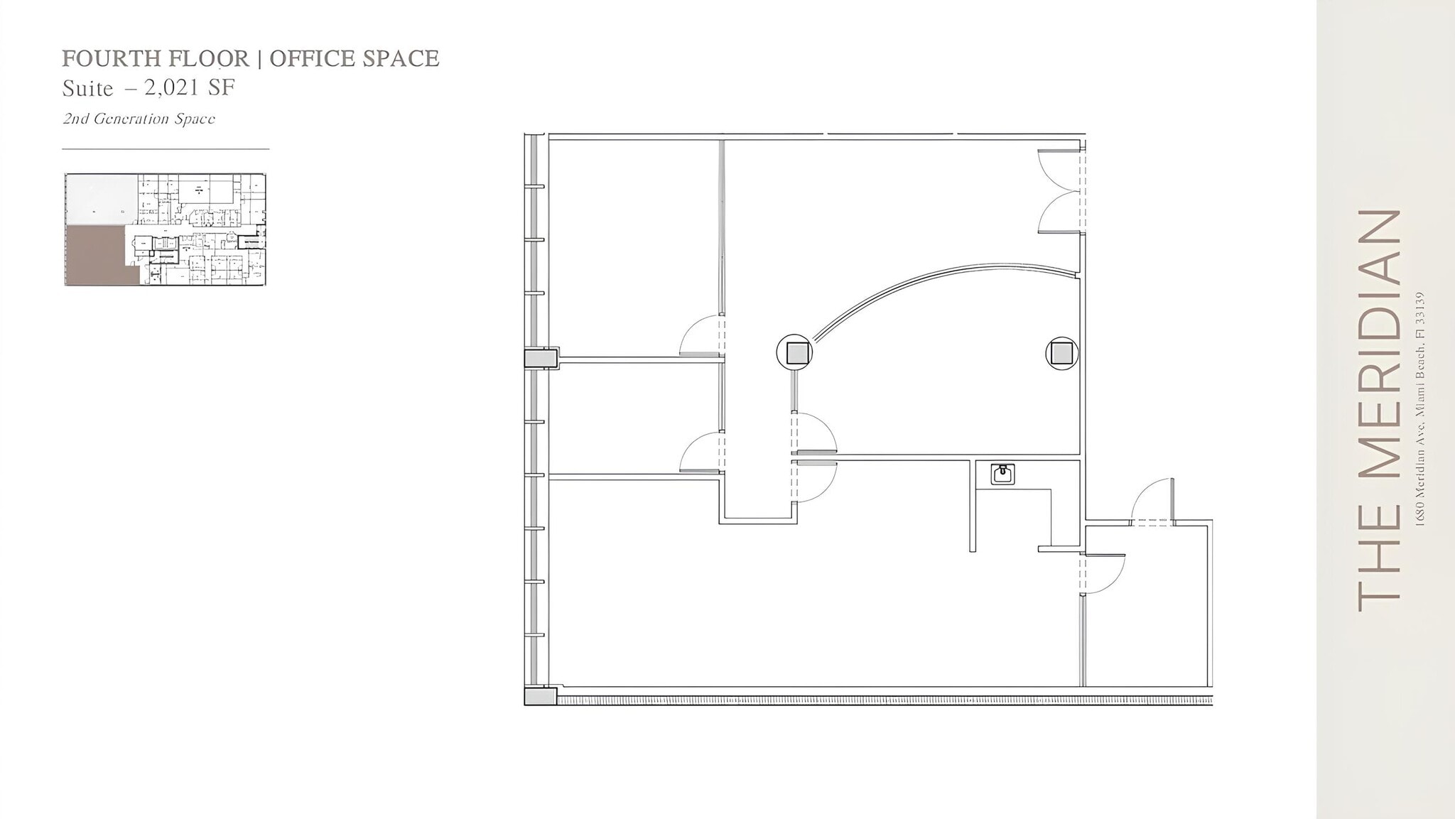 1680 Meridian Ave, Miami Beach, FL to rent Floor Plan- Image 1 of 1