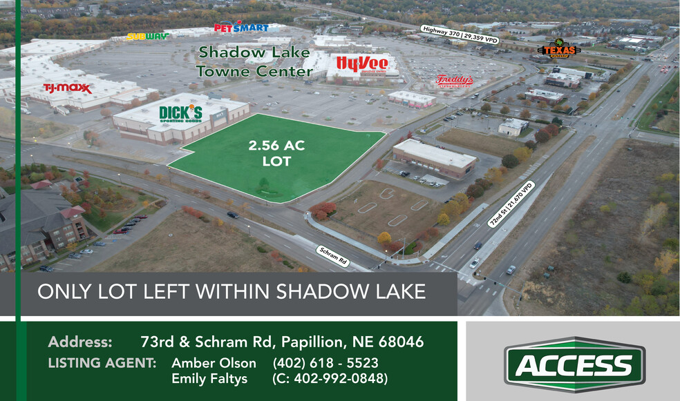 Hwy 370 & 72nd - Shadow Lake Town Center - Pad 13, Papillion, NE for sale - Building Photo - Image 1 of 3