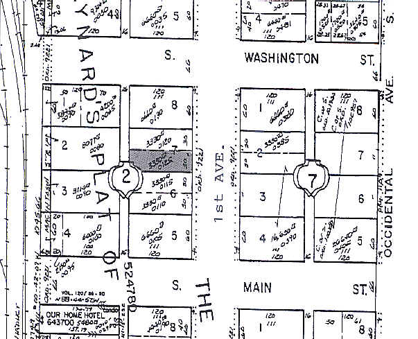 209 1st Ave S, Seattle, WA for rent - Plat Map - Image 2 of 22