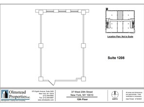 37 W 20th St, New York, NY for rent Floor Plan- Image 2 of 2