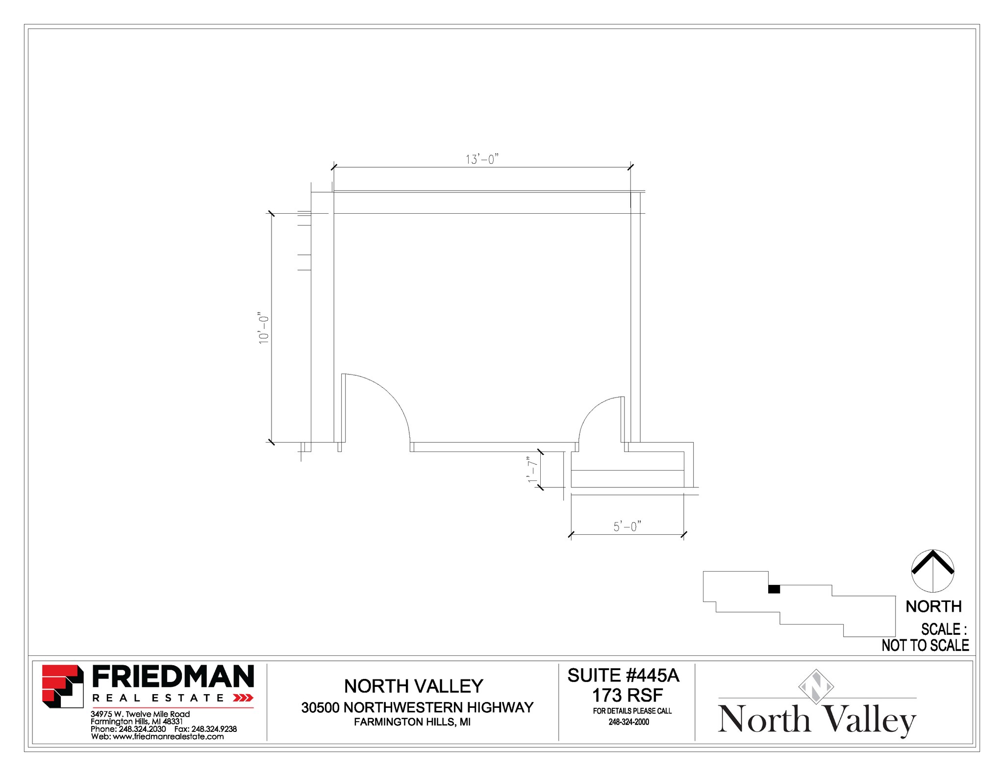 30500 Northwestern Hwy, Farmington Hills, MI to rent Floor Plan- Image 1 of 2
