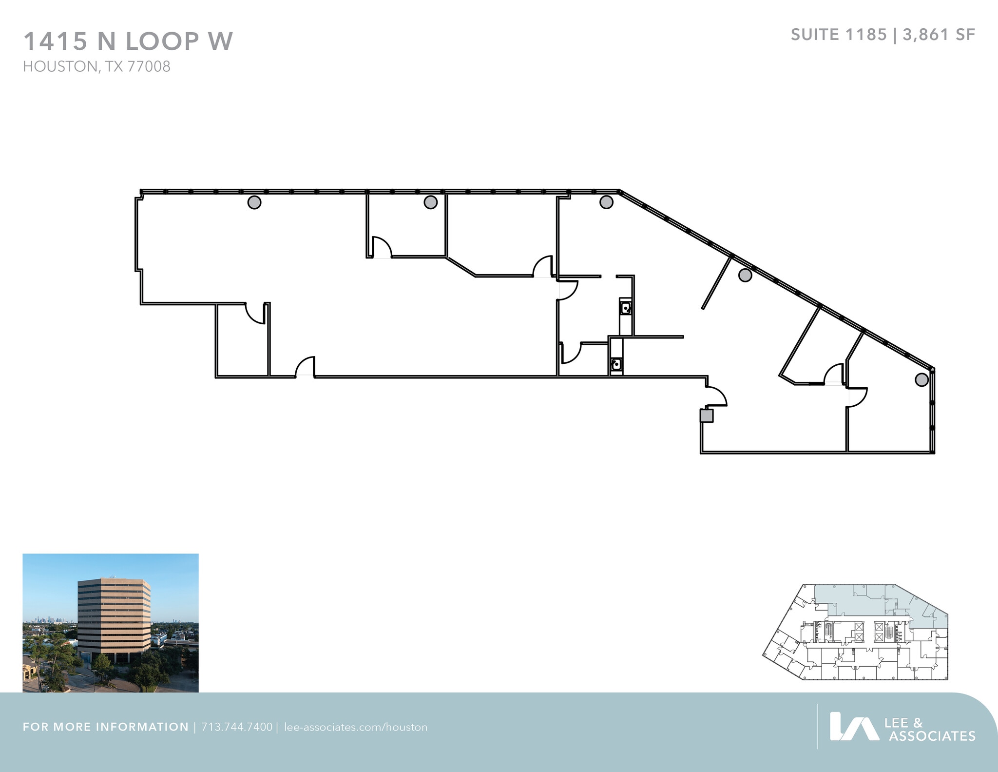 1415 North Loop W, Houston, TX to rent Floor Plan- Image 1 of 3