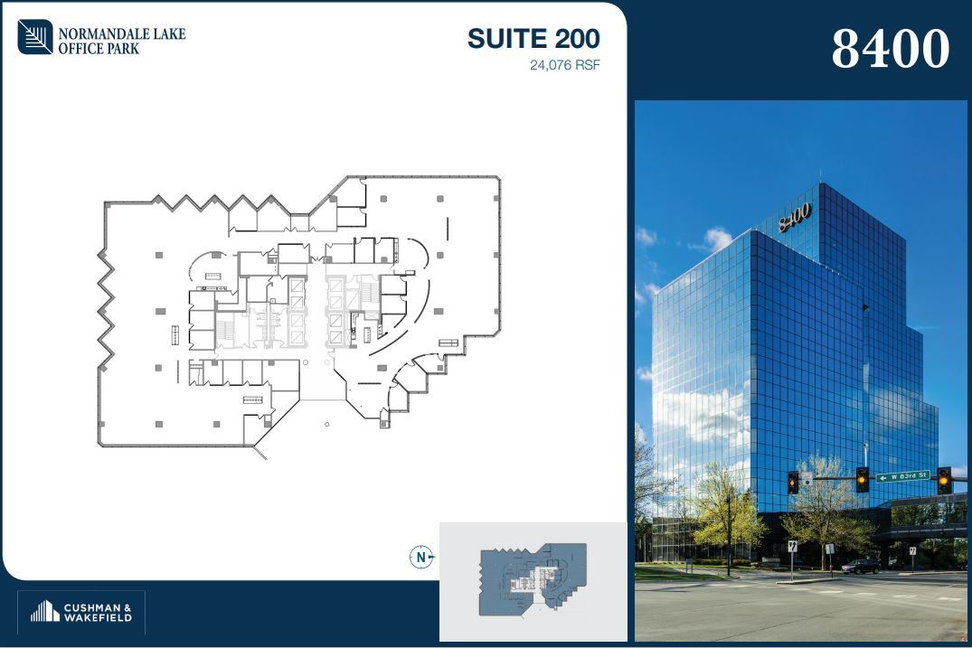 8000-8500 Normandale Lake Blvd, Bloomington, MN for rent Floor Plan- Image 1 of 2