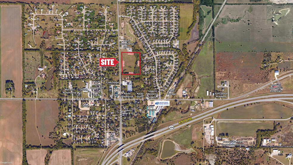 Kechi Rd & Oliver, N Of NE/C, Kechi, KS for sale - Aerial - Image 1 of 1