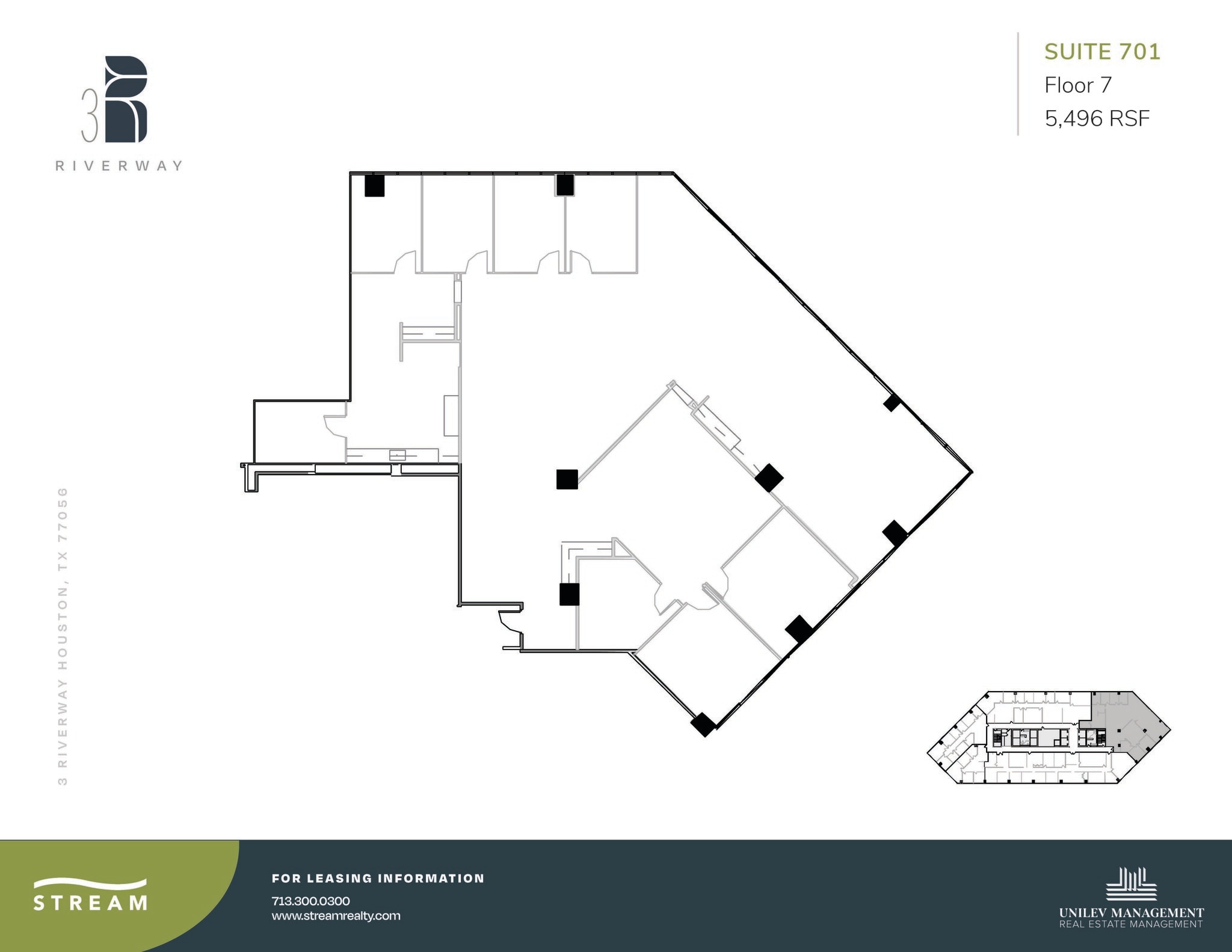 3 Riverway, Houston, TX to rent Floor Plan- Image 1 of 1