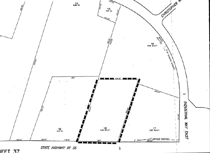 353 State Route 35, Eatontown, NJ for rent - Plat Map - Image 2 of 6