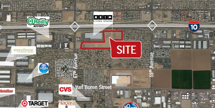 SEC 67th Ave & I-10, Phoenix, AZ for rent - Aerial - Image 2 of 3