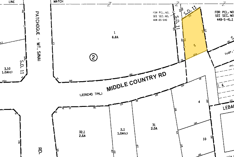 625 Middle Country Rd, Coram, NY for rent - Plat Map - Image 2 of 8