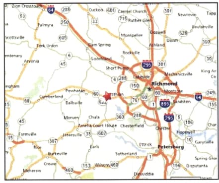 1660 Anderson Hwy, Powhatan, VA to rent - Aerial - Image 3 of 14