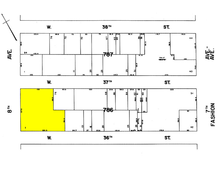 520 Eighth Ave, New York, NY for rent - Plat Map - Image 2 of 10