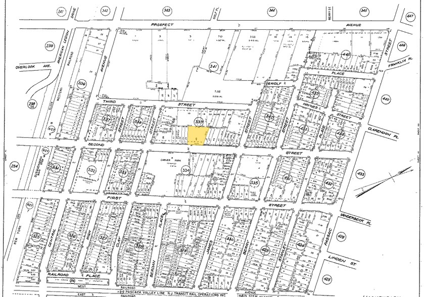 305-315 2nd St, Hackensack, NJ for sale - Plat Map - Image 3 of 3