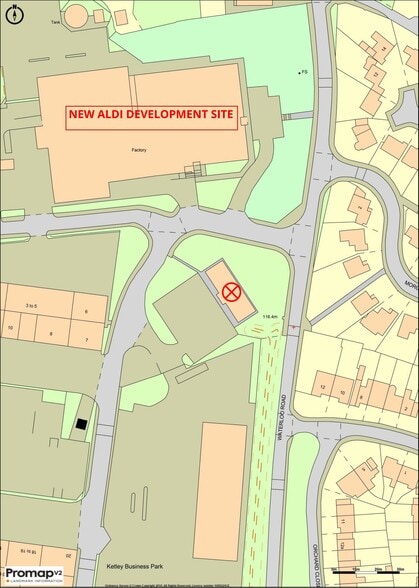 Waterloo Rd, Telford to rent - Site Plan - Image 2 of 2