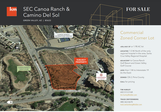 More details for W Canoa Ranch & Camino Del Sol, Green Valley, AZ - Land for Sale