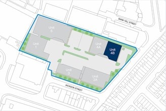 Jackson St, Oldham to rent Site Plan- Image 2 of 4