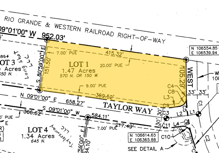 570 N Taylor, North Salt Lake, UT for rent - Plat Map - Image 2 of 10