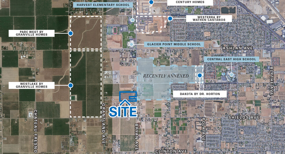 N. Bryan Avenue, Fresno, CA for sale - Aerial - Image 1 of 6