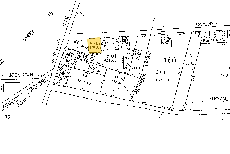 2206 Saylors Pond Rd, Jobstown, NJ for sale - Plat Map - Image 1 of 1