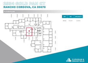 2934 Gold Pan Ct, Rancho Cordova, CA to rent Floor Plan- Image 1 of 1