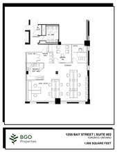 1255 Bay St, Toronto, ON for rent Floor Plan- Image 1 of 1