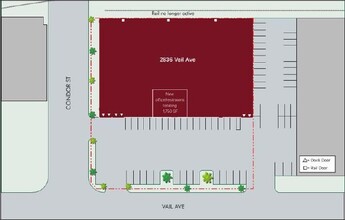 2836-2838 S Vail Ave, Commerce, CA for rent Site Plan- Image 1 of 1