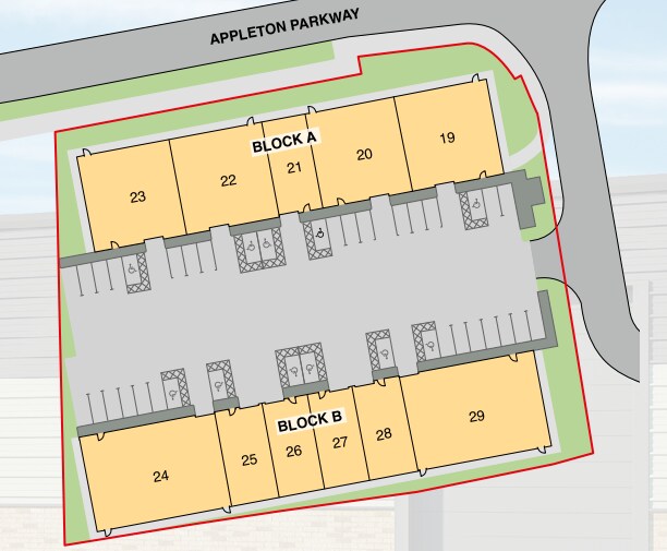19-23 Appleton Pky, Livingston to rent Site Plan- Image 1 of 1