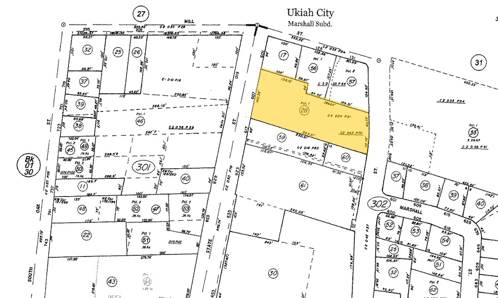 607 S State St, Ukiah, CA for rent - Plat Map - Image 3 of 4