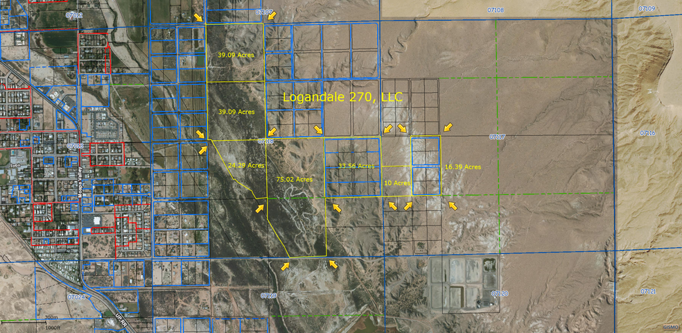 Moapa Valley Rd, Logandale, NV for sale - Aerial - Image 1 of 2