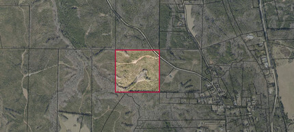 Harris County Tract 32036B, Waverly Hall, GA - aerial  map view