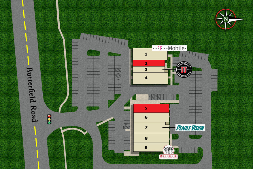 801-811 Butterfield Rd, Wheaton, IL for rent - Site Plan - Image 2 of 2