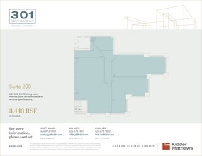 301 N Lake Ave, Pasadena, CA for rent Floor Plan- Image 1 of 1