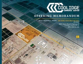 NW Hwy 87 & Hanna Rd, Eloy, AZ - AERIAL map view - Image1