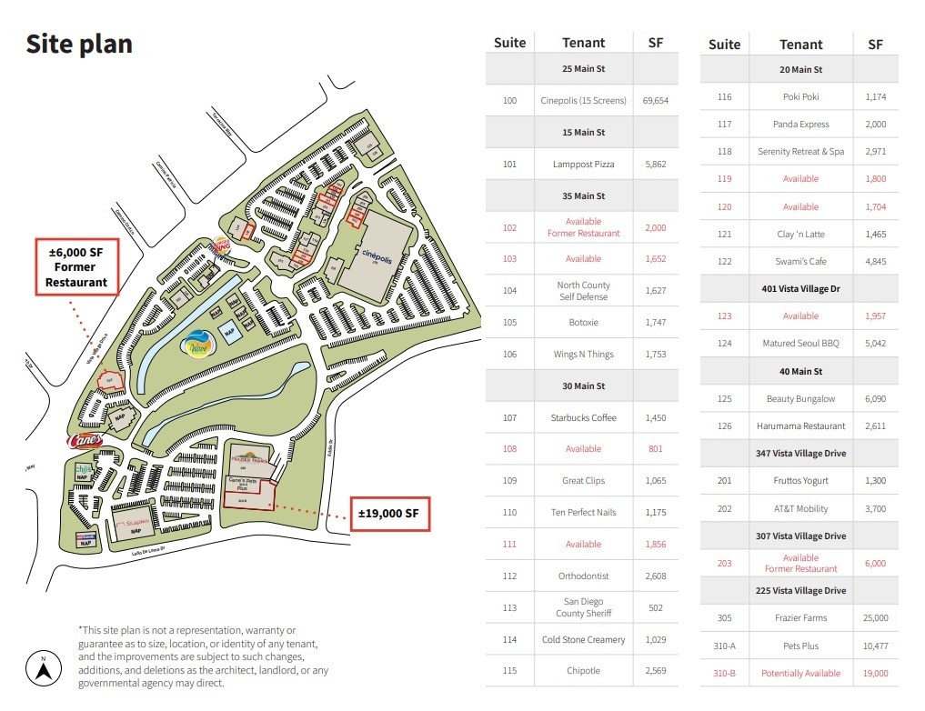 25 Main St, Vista, CA to rent Floor Plan- Image 1 of 1