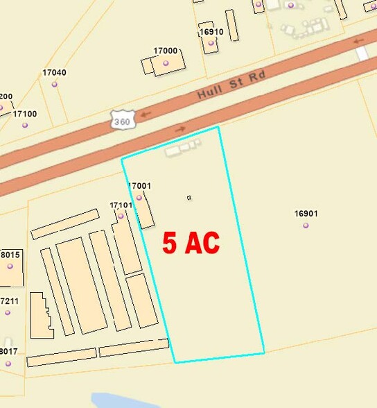 17001 Hull Street Rd, Moseley, VA for sale - Plat Map - Image 2 of 4